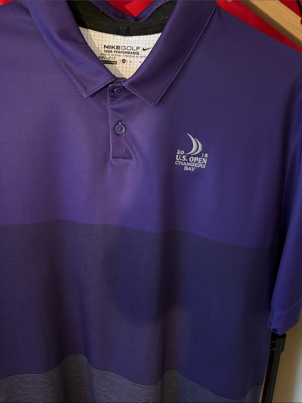 Nike Purple Gradient U.S. Open Chambers Bay Golf Polo